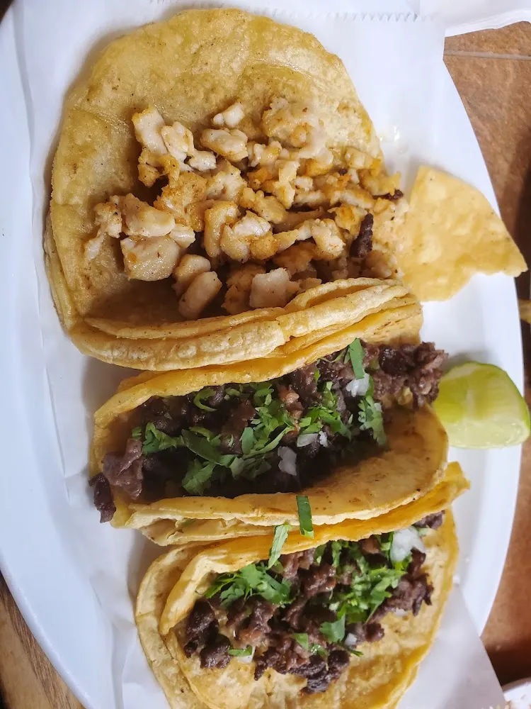 2 Tacos of Asada 1 Chicken